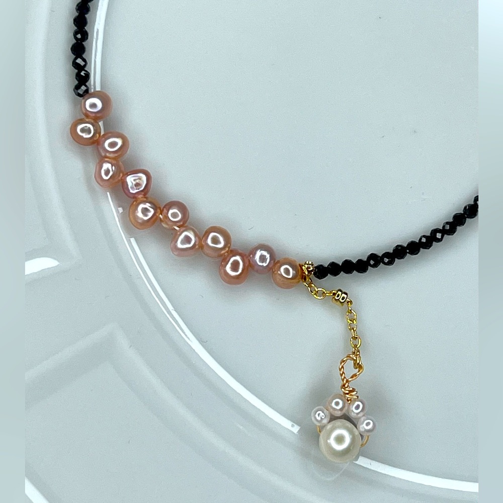 🐾 🐾 😍😍 Handmade Freshwater Paw 🐾 Pendant Necklace Adjustable